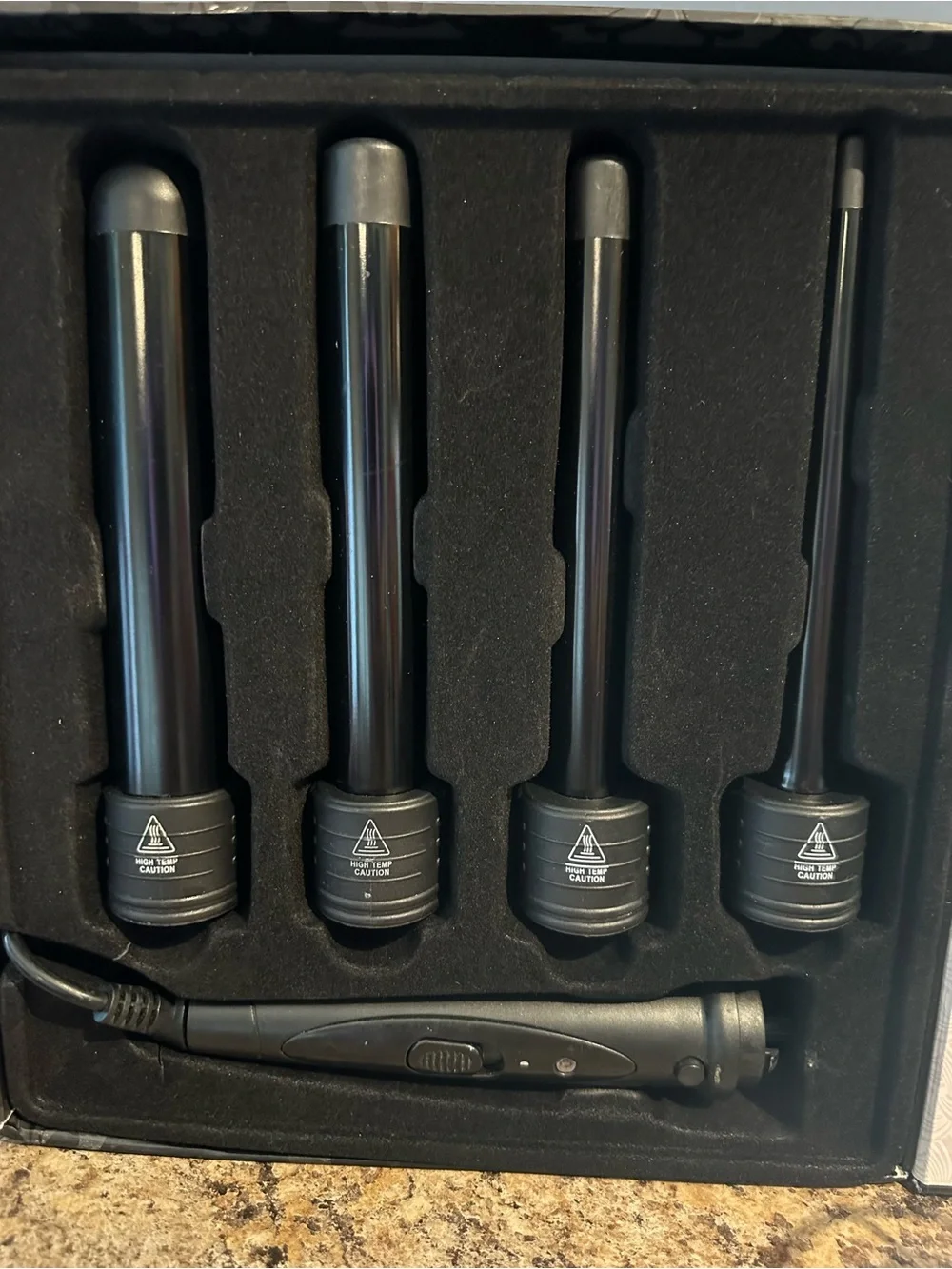Basque Quatre Set of 4 Interchangeable Curling Iron Set - Black Finish
